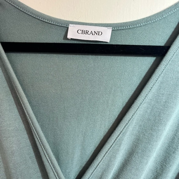 Cbrand Women’s Short Sleeved CrossOver  Teal Jumpsuit with Pockets Size M - Picture 2 of 11